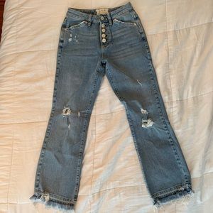 Free People size 25 distressed jeans